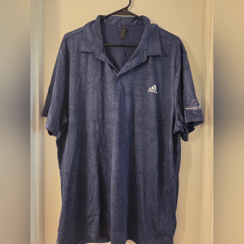 Adidas Men's Polo in Deep Blue Size 2X